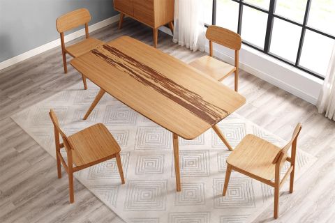 Bamboo dining tables that blend sustainability with style
